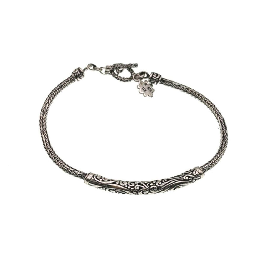 Sterling Silver ATI Annika Witt Vintage Bracelet With Toggle Closure 7"
